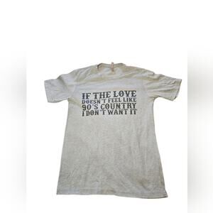 Small Men's Gray Graphic T-Shirt, Country